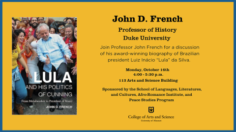 Flyer of John French event 